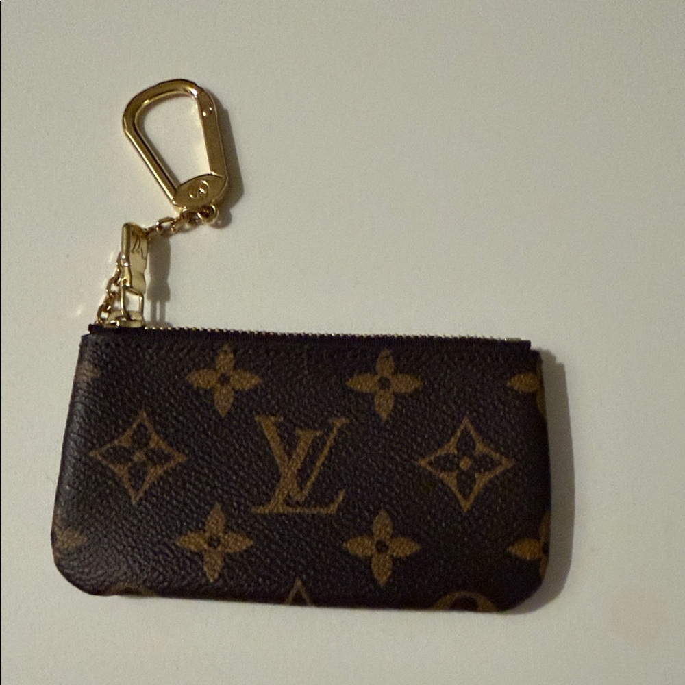 Louis Vuitton Black and Gold Monogram Key Holder